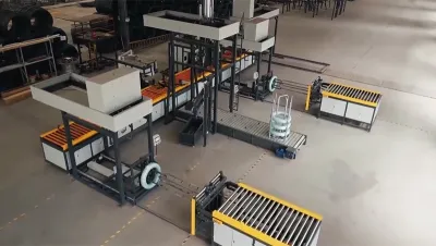 Горизонтальная линия упаковки бухт проволоки WS-200