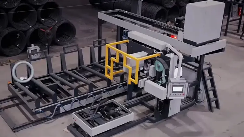 Автоматическая линия упаковки бухт проволоки (вертикального типа) LS-400